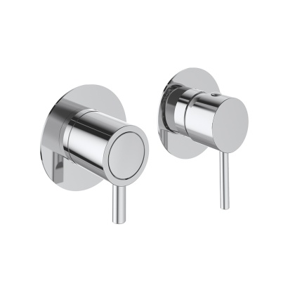 Ramon Soler Bateria prysznicowa podtynkowa, chrom, ODISEA z podwójnym wyjściem