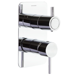 Ramon Soler Bateria prysznicowa podtynkowa, chrom, ODISEA z podwójnym wyjściem