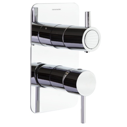 Ramon Soler Bateria prysznicowa podtynkowa, chrom, ODISEA z podwójnym wyjściem
