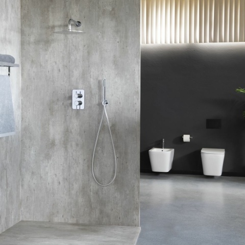 Ramon Soler Bateria prysznicowa podtynkowa, chrom, ODISEA z podwójnym wyjściem