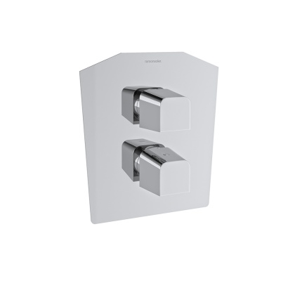 Ramon Soler Bateria prysznicowa termostatyczna podtynkowa, chrom, PRISMA dwukierunkowa