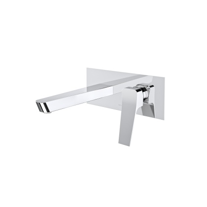 Ramon Soler Bateria umywalkowa podtynkowa ścienna, chrom, PRISMA z prostą wylewką