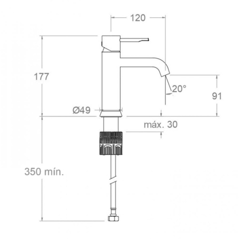 Ramon Soler Bateria umywalkowa, szczotkowana miedź, ODISEA
