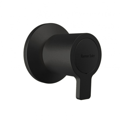 Ramon Soler Zawór odcinający-kątowy 1/2, czarny mat