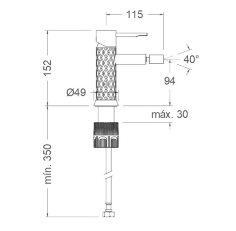 Ramon Soler Bateria bidetowa, grafit, ODISEA JOYA