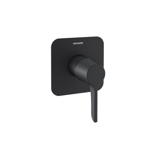 Ramon Soler Bateria prysznicowa podtynkowa, czarny mat, ADAGIO jednowyjściowa