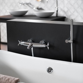 Ramon Soler Bateria wannowo-prysznicowa termostatyczna, chrom, ADAGIO