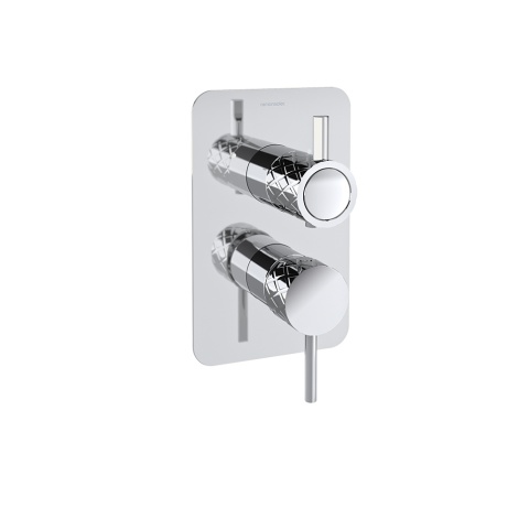 Ramon Soler Bateria prysznicowa podtynkowa, chrom, ODISEA JOYA dwuwyjściowa