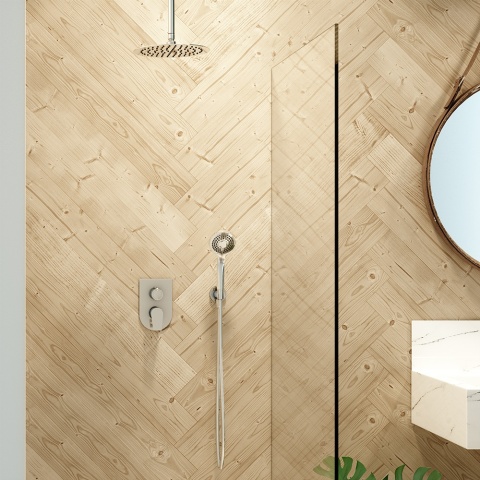 Ramon Soler Bateria prysznicowa podtynkowa, chrom, URBAN CHIC 2-wyjściowa