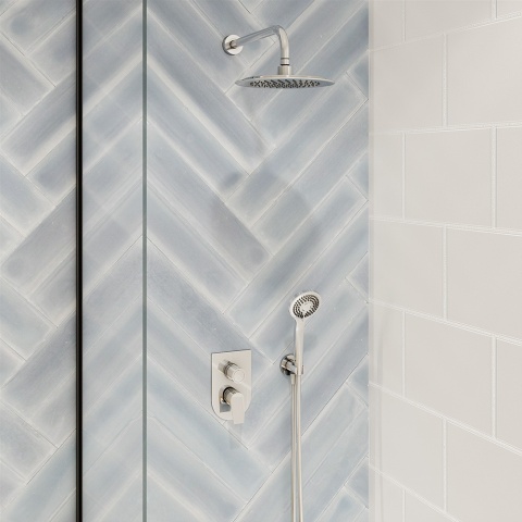 Ramon Soler Bateria prysznicowa podtynkowa, chrom, URBAN CHIC 3-wyjściowa