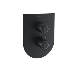 Ramon Soler Bateria prysznicowa termostatyczna podtynkowa, czarny mat, URBAN CHIC 1-wyjściowa