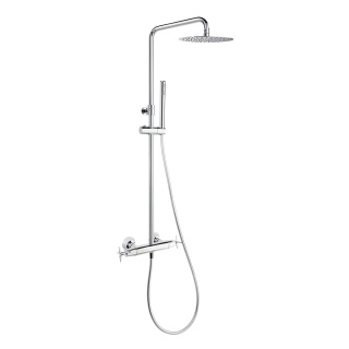 Ramon Soler Zestaw prysznicowy termostatyczny teleskopowy, chrom, ADAGIO