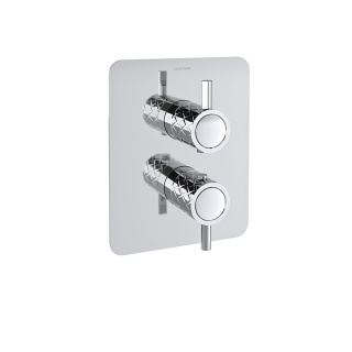 Ramon Soler Bateria prysznicowa termostatyczna podtynkowa, chrom, ODISEA JOYA dwuwyjściowa