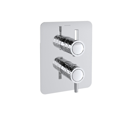 Ramon Soler Bateria prysznicowa termostatyczna podtynkowa, chrom, ODISEA JOYA dwuwyjściowa