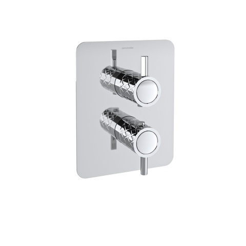 Ramon Soler Bateria prysznicowa termostatyczna podtynkowa, chrom, ODISEA JOYA dwuwyjściowa