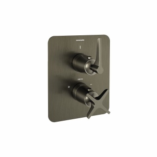 Ramon Soler Bateria prysznicowa termostatyczna podtynkowa, grafit, ADAGIO jednowyjściowa