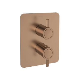 Ramon Soler Bateria prysznicowa termostatyczna podtynkowa, szczotkowana miedź, ODISEA jednowyjściowa