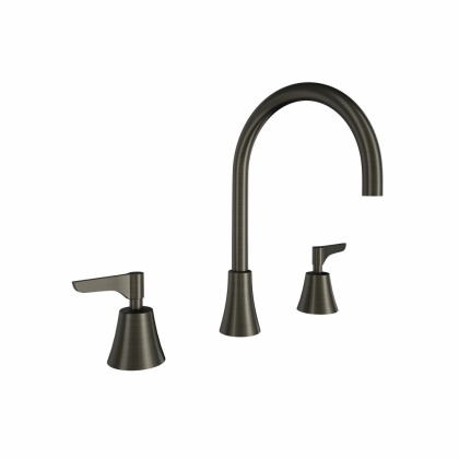 Ramon Soler Bateria umywalkowa 3-wyjściowa 170 mm, grafit, ADAGIO