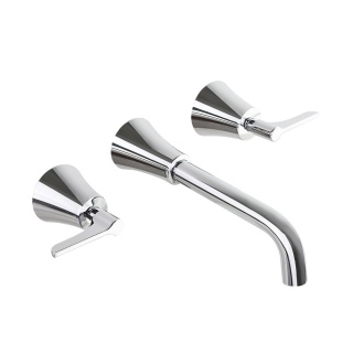 Ramon Soler Bateria umywalkowa podtynkowa ścienna dwuuchwytowa, chrom, ADAGIO