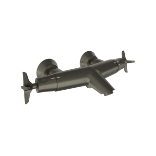 Ramon Soler Bateria wannowo-prysznicowa termostatyczna, grafit, ADAGIO