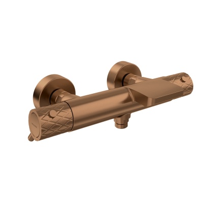 Ramon Soler Bateria wannowo-prysznicowa termostatyczna, szczotkowana miedź, ODISEA JOYA