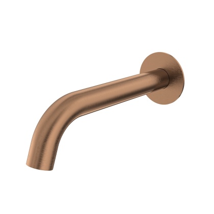 Ramon Soler Okrągła wylewka ścienna do wanny 19mm, szczotkowane złoto