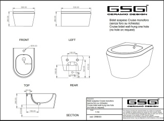 GSG bidet wiszący CRUISE denim