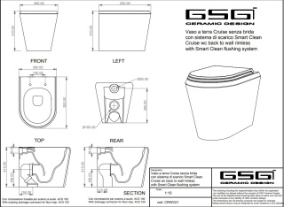 GSG miska WC CRUISE ebano
