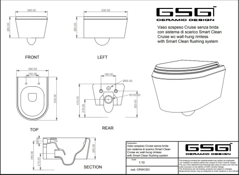 GSG miska WC CRUISE ice