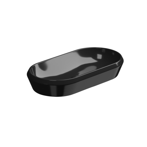 GSG umywalka owalna 80cm CRUISE czarny połysk