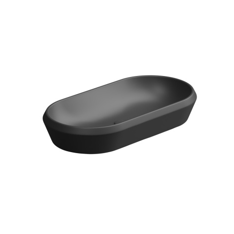 GSG umywalka owalna 80cm CRUISE czarny mat