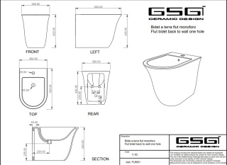 GSG bidet FLUT cipria