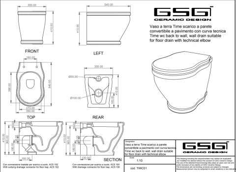 GSG miska WC TIME biały połysk