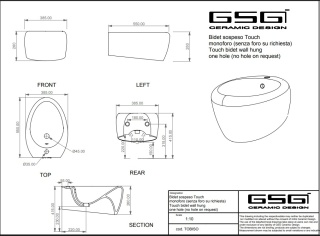 GSG bidet TOUCH biały mat
