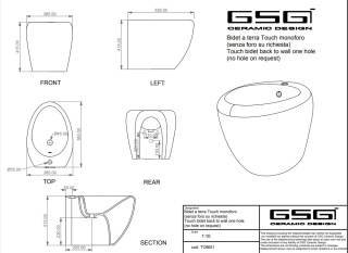 GSG bidet TOUCH cipria