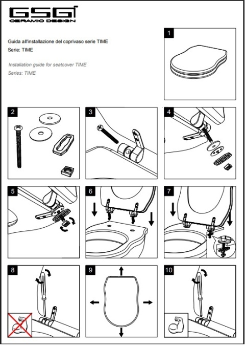 GSG deska sedesowa TIME biały połysk