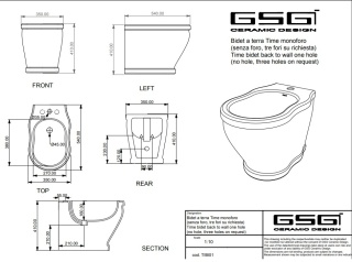 GSG bidet TIME biały połysk