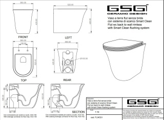 GSG miska WC FLUT ebano