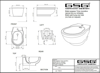 GSG bidet TIME biały połysk