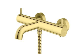 KOHLMAN bateria wannowo-prysznicowa termostatyczna AXEL złoto