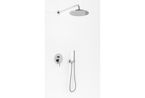 KOHLMAN zestaw prysznicowy z deszczownicą 30cm AXEL chrom