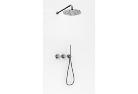 KOHLMAN zestaw prysznicowy z deszczownicą 25cm AXEL chrom