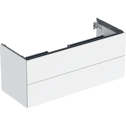 GEBERIT ONE Szafka pod umywalkę 120 cm, z dwoma szufladami, biały połysk