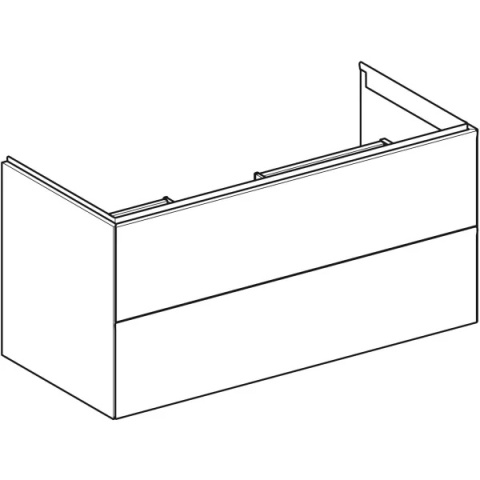 GEBERIT ONE Szafka pod umywalkę 105 cm, z dwoma szufladami, dąb