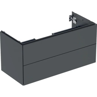 GEBERIT ONE Szafka pod umywalkę 105 cm, z dwoma szufladami, czarny