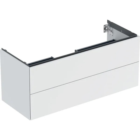 GEBERIT ONE Szafka pod umywalkę 120 cm, z dwoma szufladami, biały mat