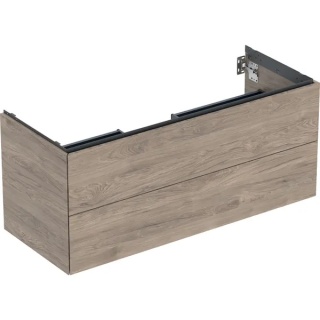 GEBERIT ONE Szafka pod umywalkę 120 cm, z dwoma szufladami, orzech hickory