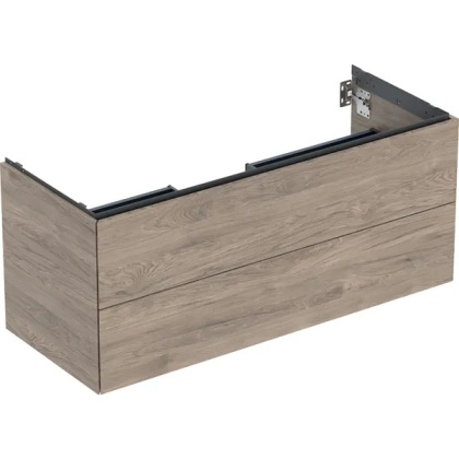 GEBERIT ONE Szafka pod umywalkę 120 cm, z dwoma szufladami, orzech hickory