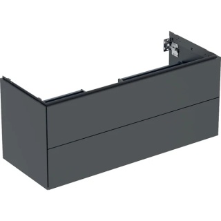 GEBERIT ONE Szafka pod umywalkę 120 cm, z dwoma szufladami, czarny