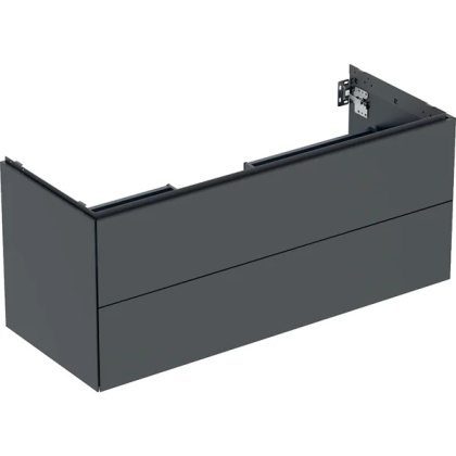 GEBERIT ONE Szafka pod umywalkę 120 cm, z dwoma szufladami, czarny